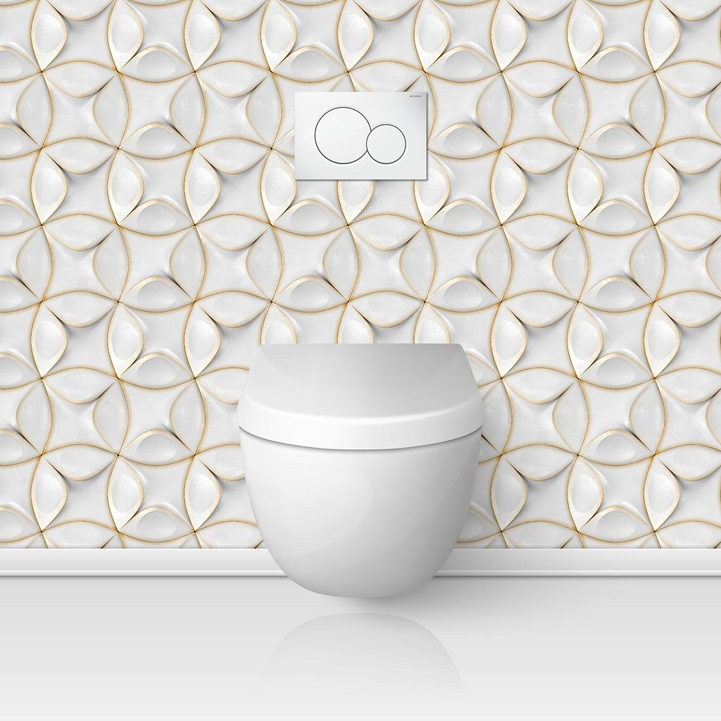 Klebefolie für WC - Lumaléa - Design - Klebefolie + MATTE Schutzfolie - 80 x 80 cm