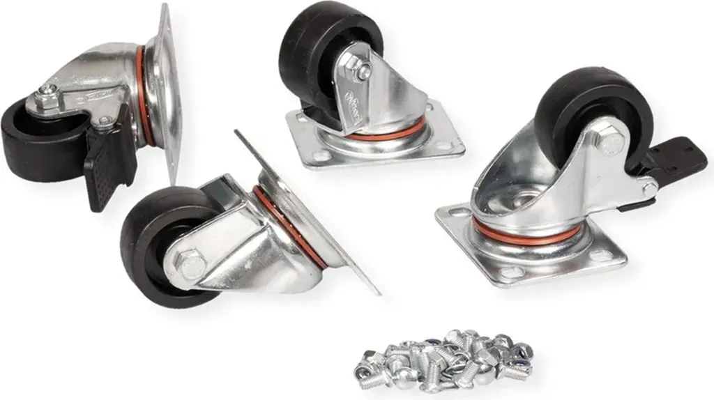 Offerta Set 4 Ruote ROLINE 26.21.0079 - Portata 250kg - Prezzo Top