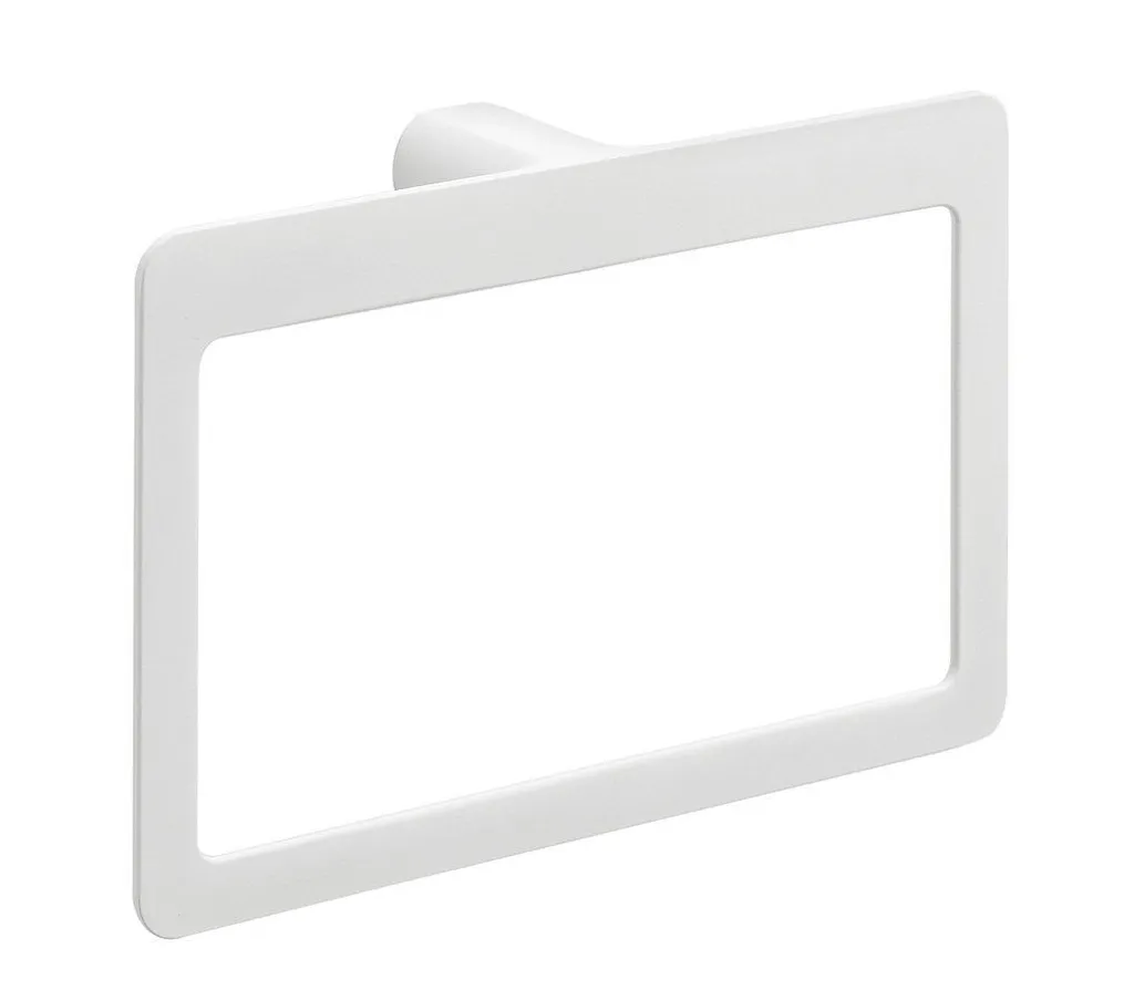 Porte-serviettes Blanc Mat Gedy Pirenei Anti-Corrosion et Durable