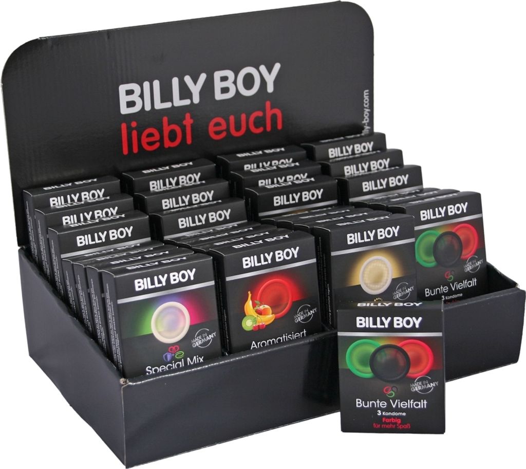 84x Billy Boy Kondome im Sortenmix Thekendisplay - Produktbild 