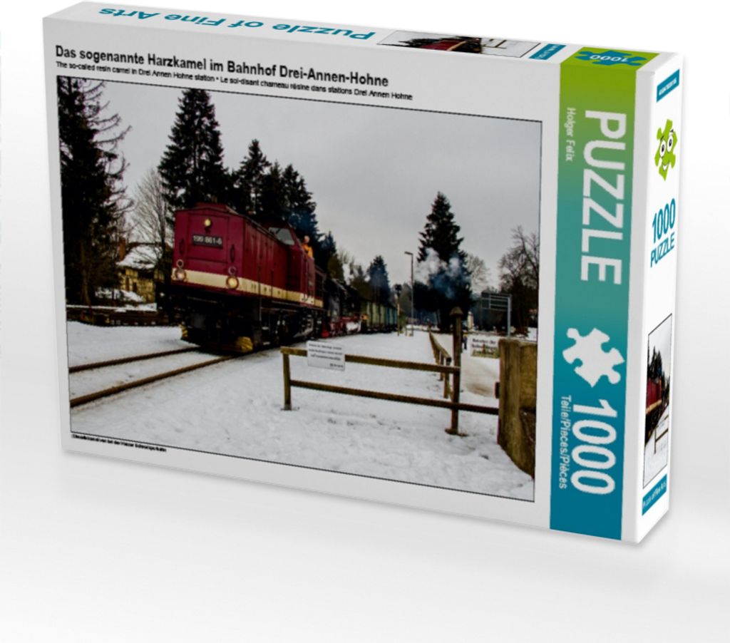 Calvendo Das sogenannte Harzkamel im Bahnhof Drei-Annen-Hohne 1000 Teile Puzzle quer 640x480mm, Felix Holger; 7382772