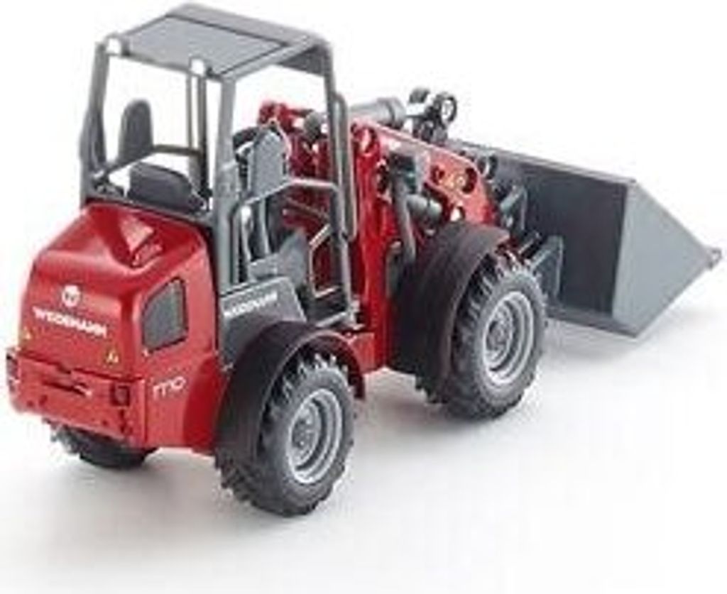 Siku 3059 Cargadora Weidemann Hoftrac 1:32 – Brazo Y Pala Móviles, Articulada, Todo En Metal, Ruedas De Goma
