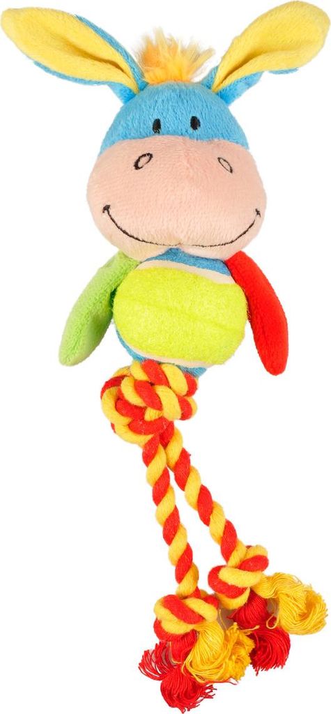 Flamingo Hundespielzeug Polly Esel mit Tennisball