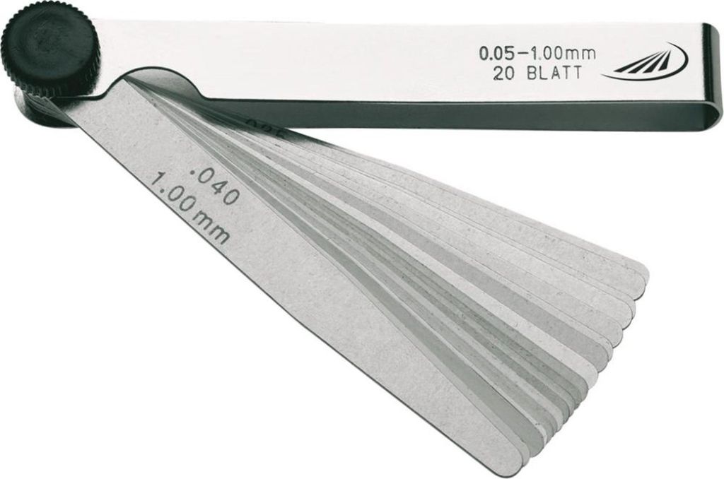 HELIOS PREISSER Präzisions-Fühlerlehre 32 Blatt, 0,03-1,0 Produktbild 
