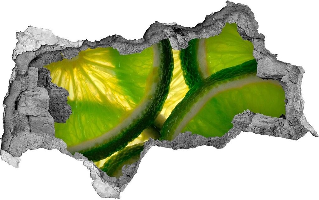Selbstklebender Loch-3D-Aufkleber 95x73 cm Limette