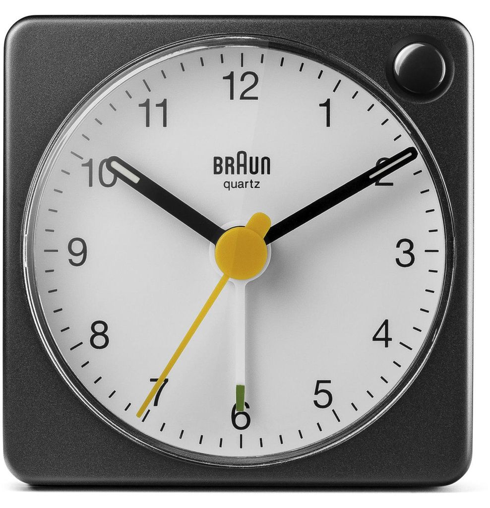 Braun BC02XBW Wecker Uhr Unisex Alarm weiss