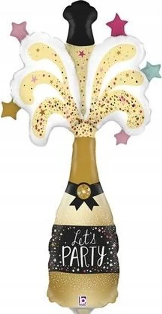 Bouteille de Champagne Gonflable 35cm pour Décoration de Nouvel An