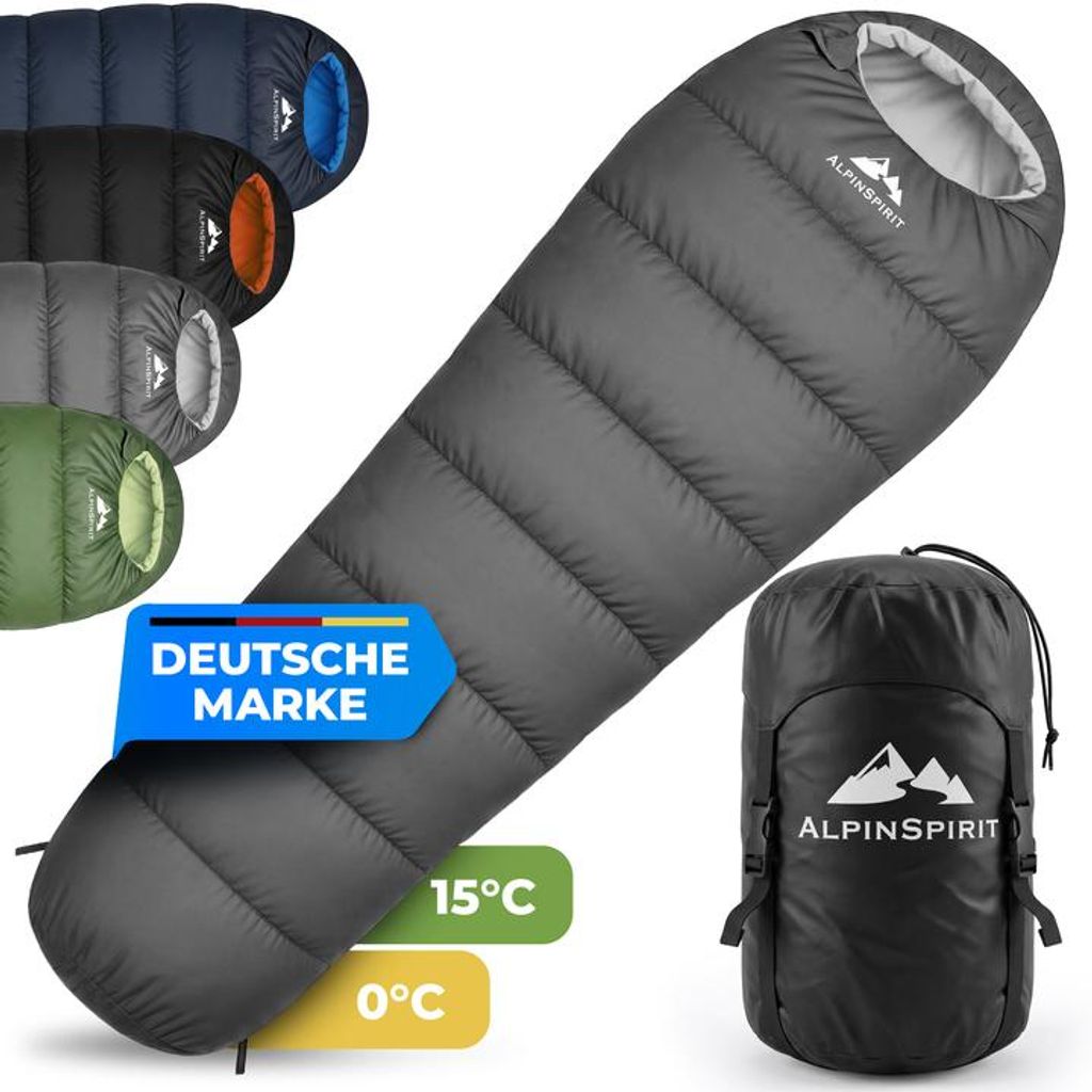 AlpinSpirit Schlafsack [Ultraleicht] 3 Jahreszeiten Sommer Produktbild 