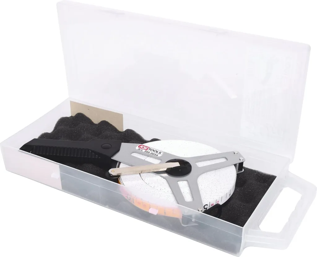 Mètre ruban 50m KS Tools ruban plastique anti-corrosion et grand cadre