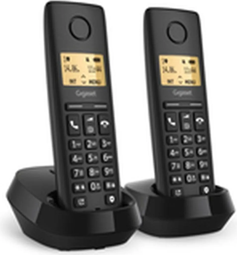 Téléphone Sans Fil Gigaset BASIC 100 DUO pour Maison et Bureau Fixe