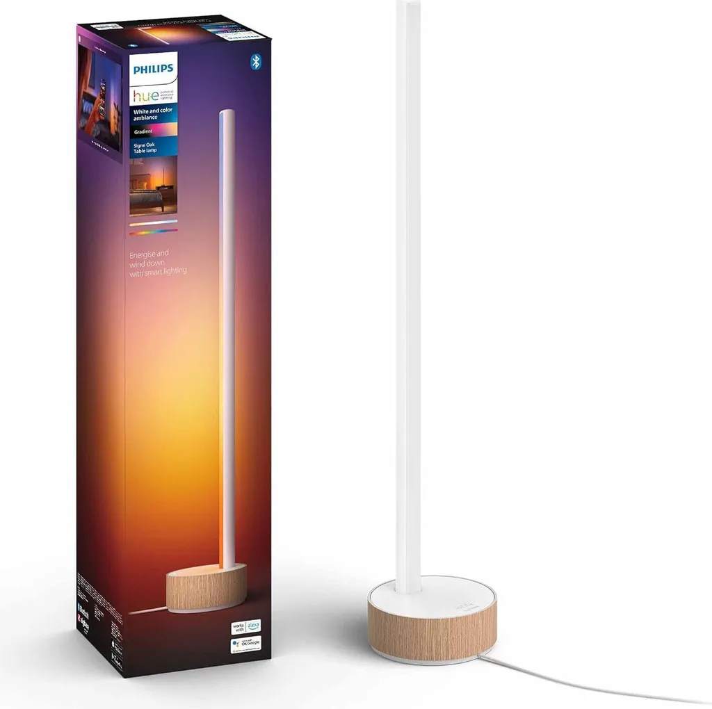 Philips Hue Gradient Signe Oak Lampe de table 730lm éclairage indirect - 10