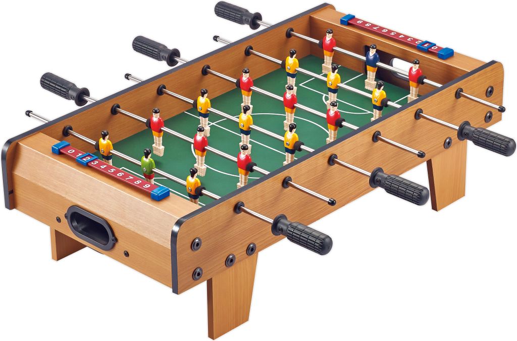 Tischfußball aus Holz 60,5 x 30,5 x 18,5 cm Produktbild 