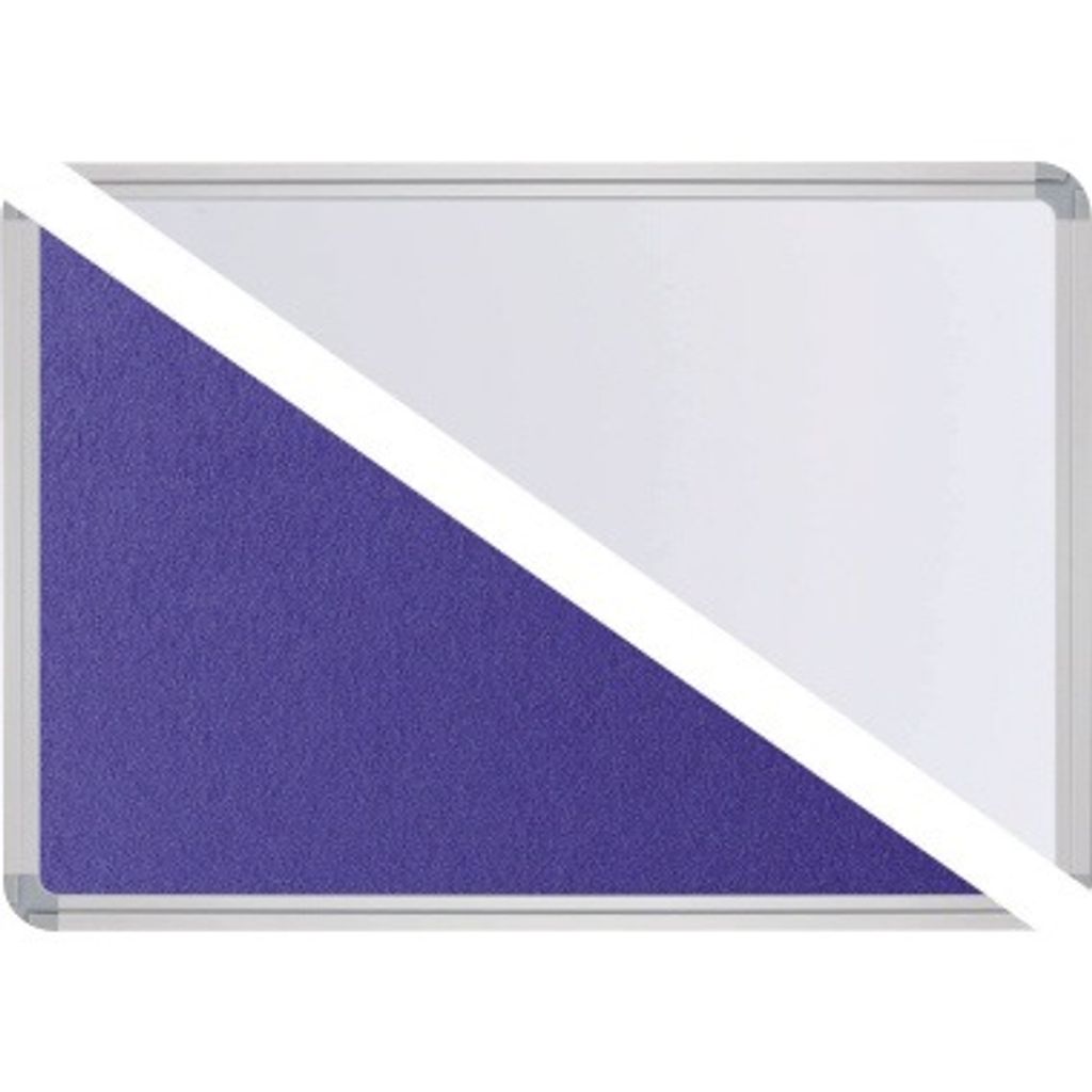 Ultradex Stellwand 747518 200x120cm Filz/Whiteboard Stabfuß ws/bl