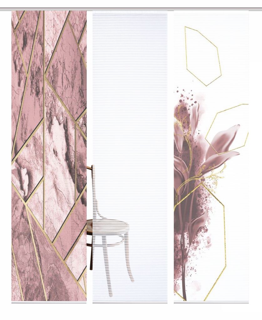 84058 | SIGNUM Schiebegardine recyceltes Polyester Bambusoptik 245x60