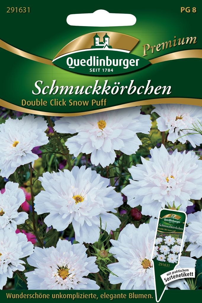 Schmuckkörbchen 'Snow Puff' Quedlinburger Blumensamen Produktbild 