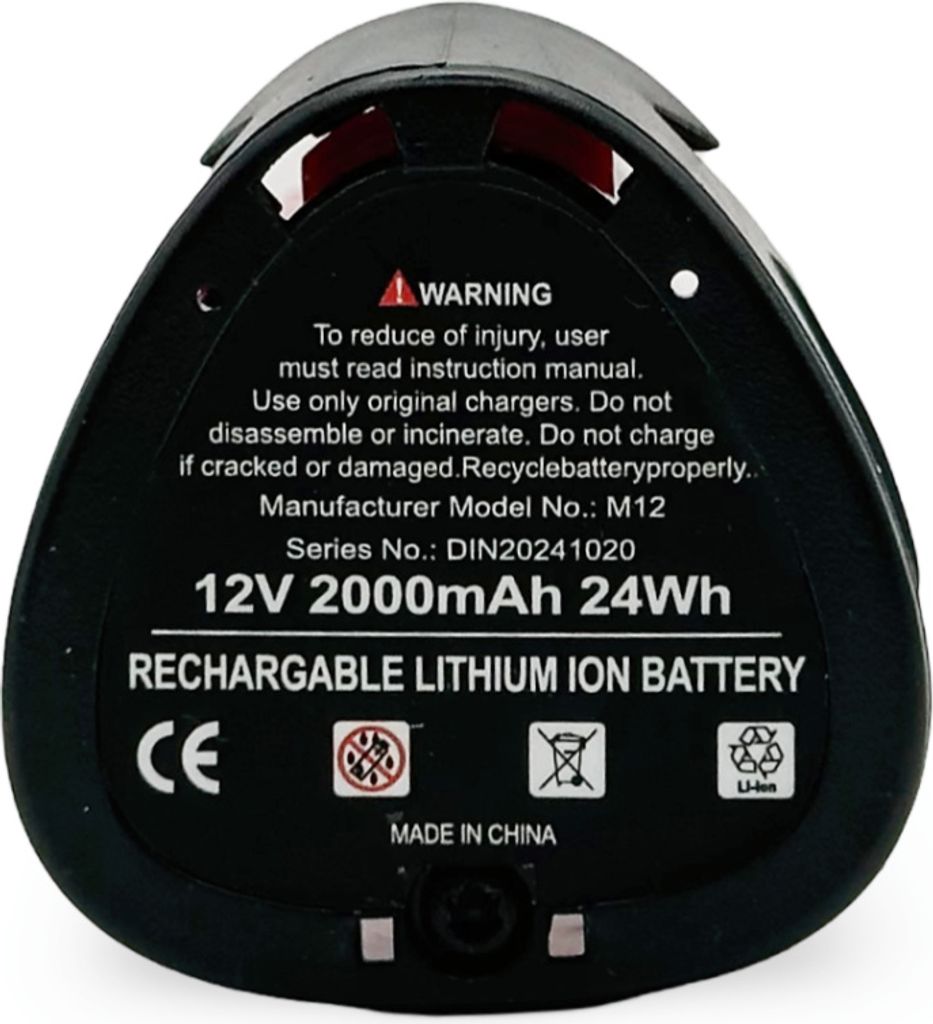 Akku 10.8V - 12V 2,0Ah kompatibel mit Milwaukee M12 Akubee