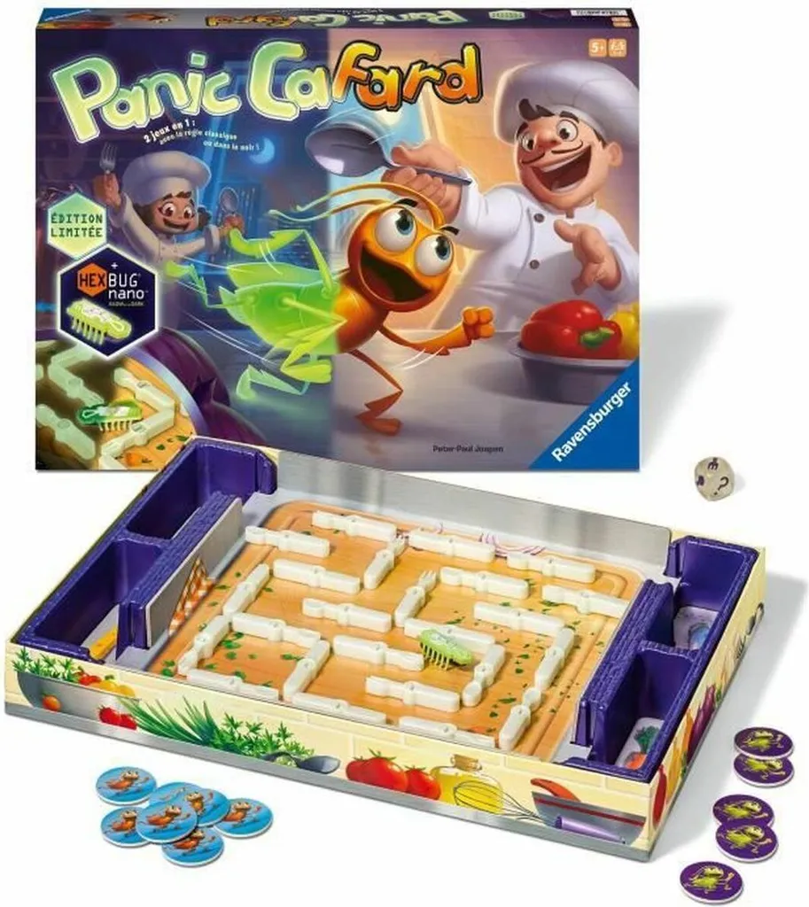 Ravensburger Cockroach Panic Jeu de Société Phosphorescent HEXBUG nano - 2