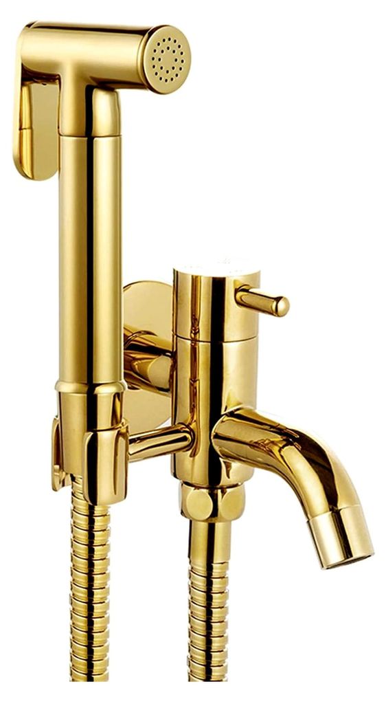 Sprühgerät aus Messing, Handsprühgerät for die Toilette, goldenes Baby-Stoffwindel-Sprühgerät, tragbar, Wasserhahn mit Schlauch, for Damenwä...