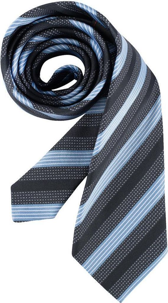 Greiff Corporate Wear Herren Krawatte Polyester Hellblau/Grau gestreift
