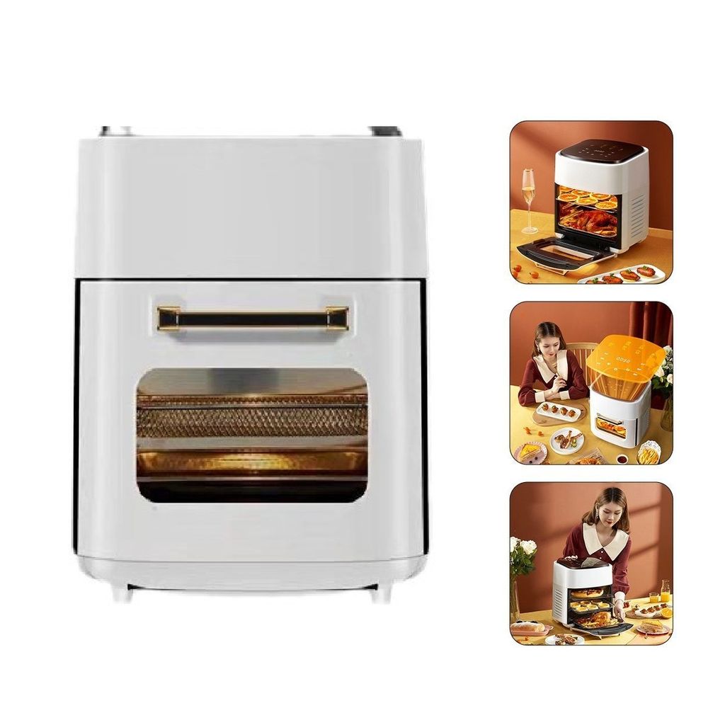 Heißluftfritteuse Luftfritteuse,15L Air fryer Fritteuse,Heißluft-ofen,Edelstahl,1400W