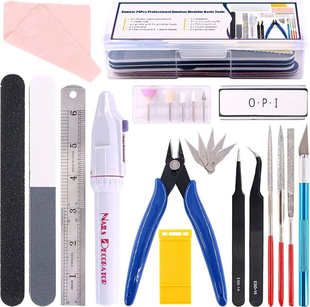 MMOBIEL 26x Gundam-Modellbauwerkzeugsatz, Hobby-Baukasten Produktbild 