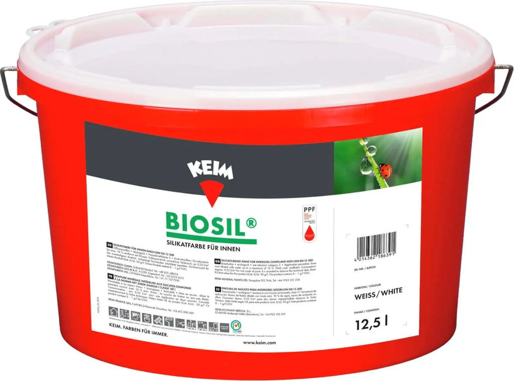 KEIM Biosil, Silikatfarbe für innen, altweiß 9870 (ehem. Produktbild 