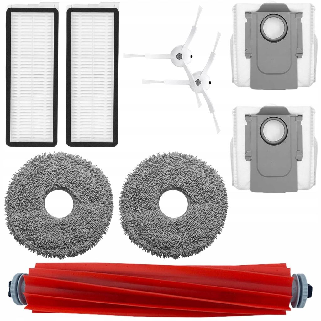 Zubehör für Staubsauger - 9 Teile - kompatibel für Roborock Q Revo Pro S MaxV Pro - HEPA-Filter