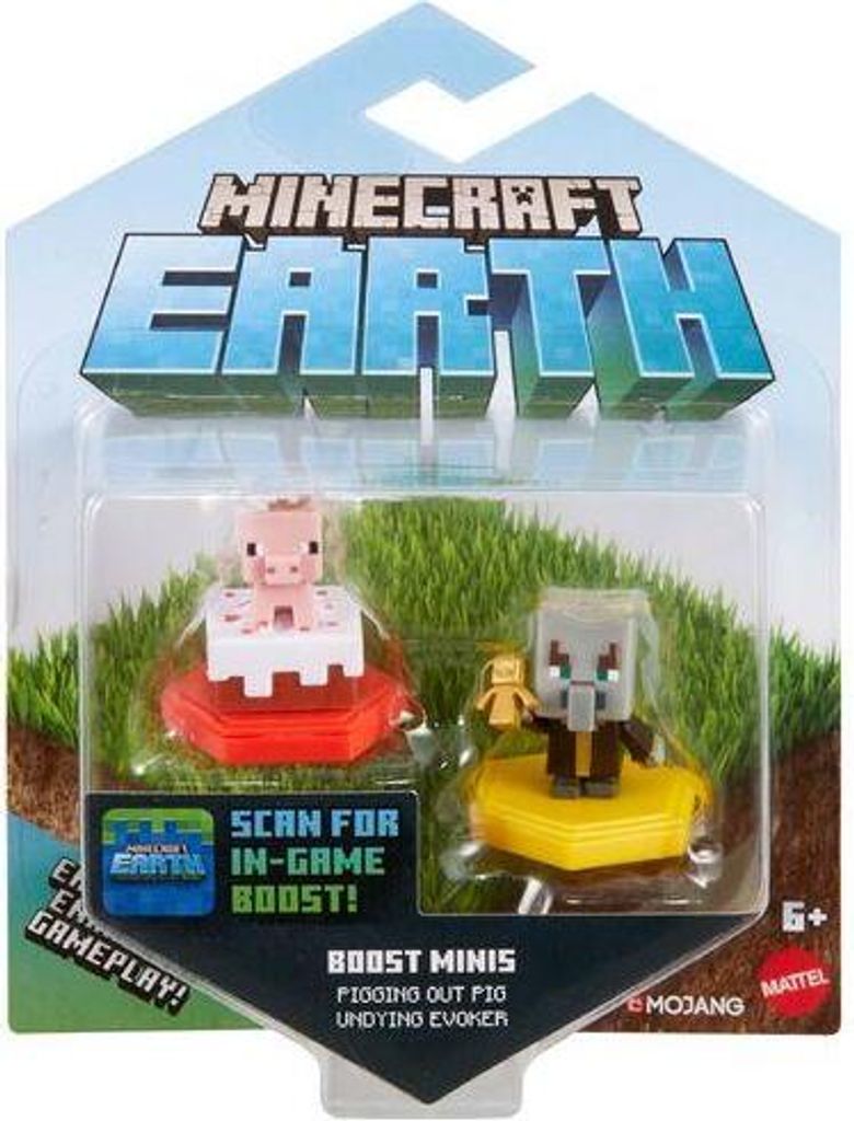 Mattel Minecraft Schwein und Beschwörer GMD16 2er-Pack Produktbild 