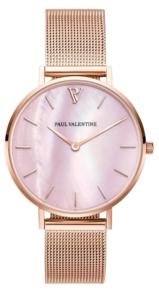 Paul Valentine Damen Armbanduhr ROSE GOLD PINK SEASHELL Produktbild 