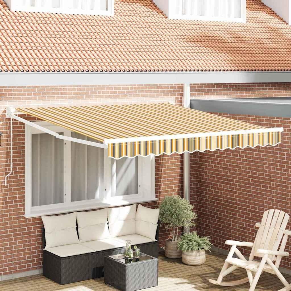 Maison Exclusive - Einziehbare Markise Mehrfarbig 350 x 250 cm
