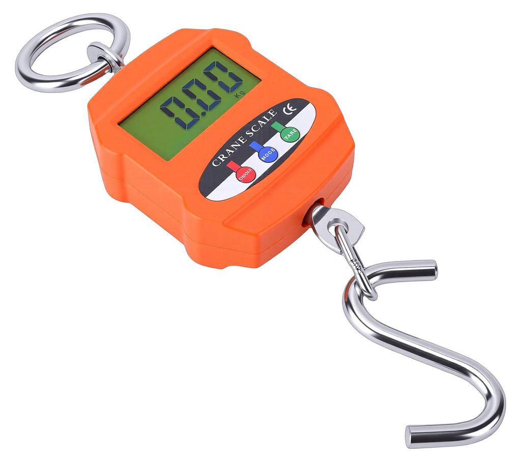 Mini Portable Scale Electronic Hanging Scale 300kg with LCD Display for Shipping Farm Travel Fishing