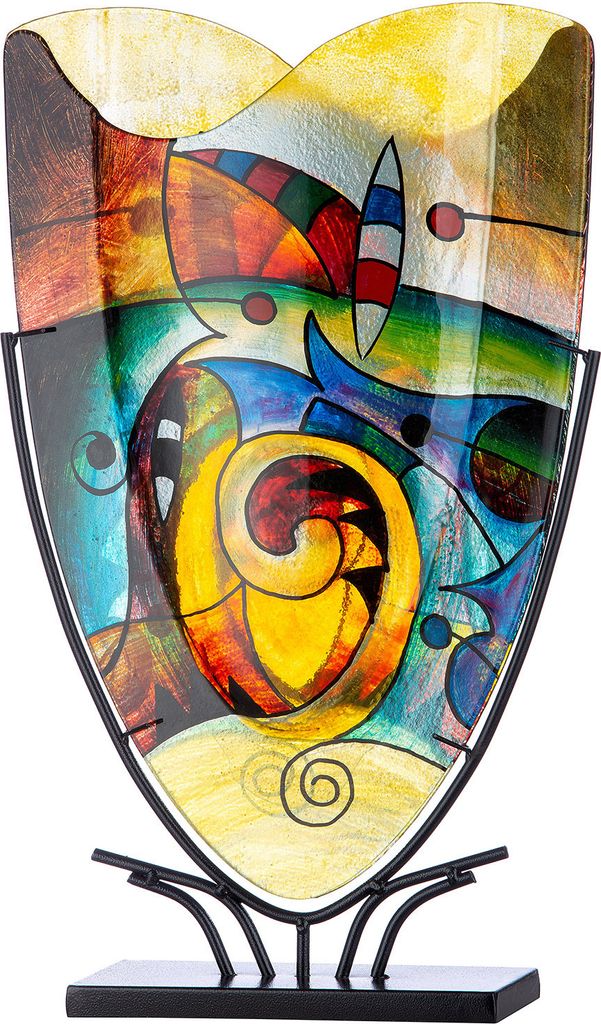 Casablanca by Gilde  Glasart ovale Dekovase Verona, Produktbild 