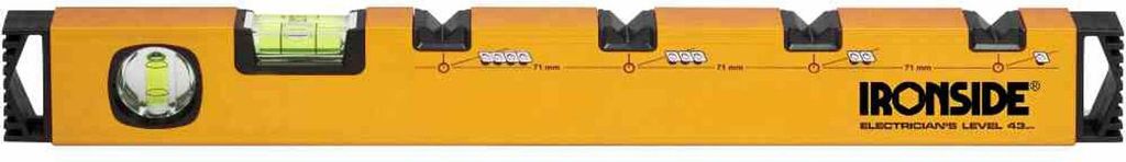 Elektriker Wasserwaage 48 cm 48cm, 2 Libellen, Alu