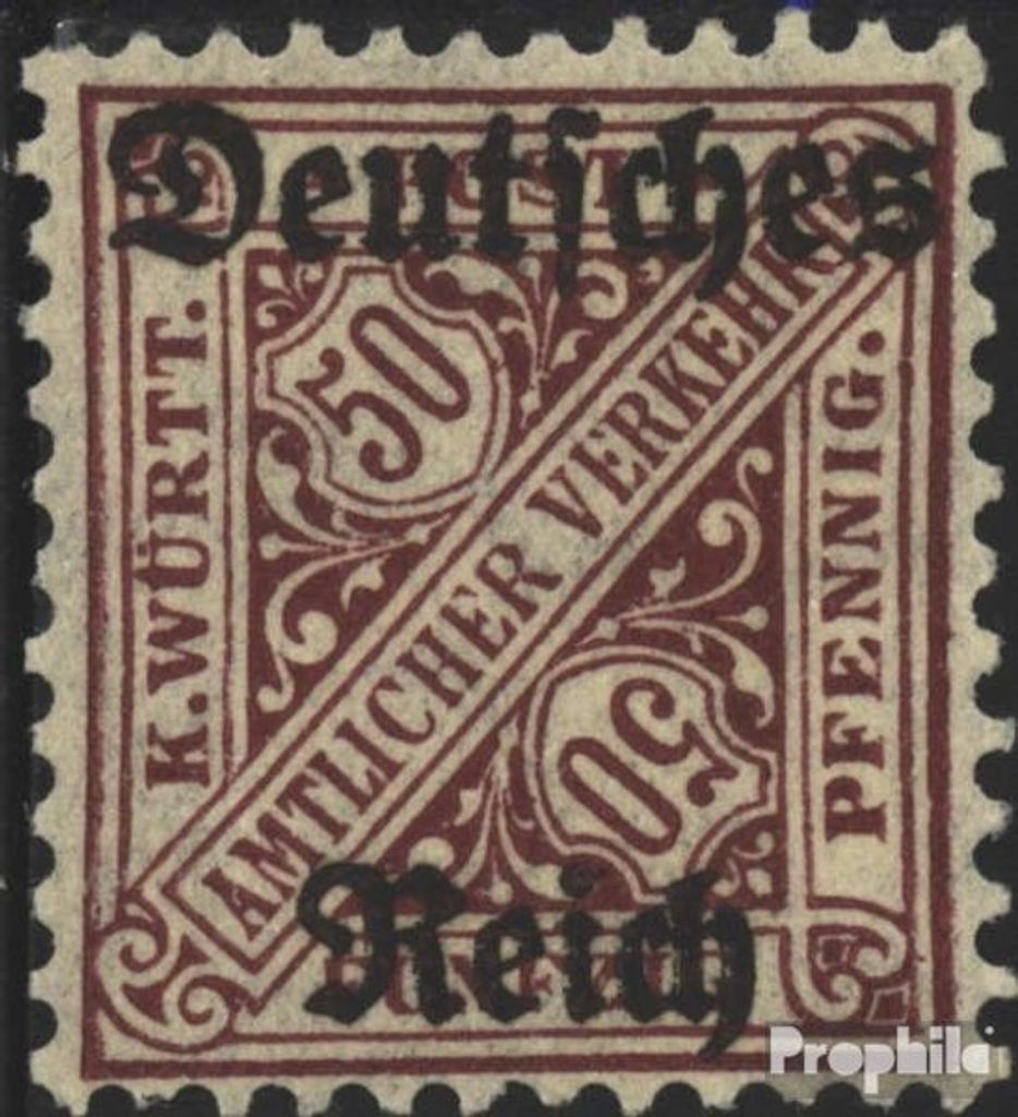 Briefmarken Deutsches Reich 1920 Mi D63 gestempelt Dienstmarken/Aufdruck