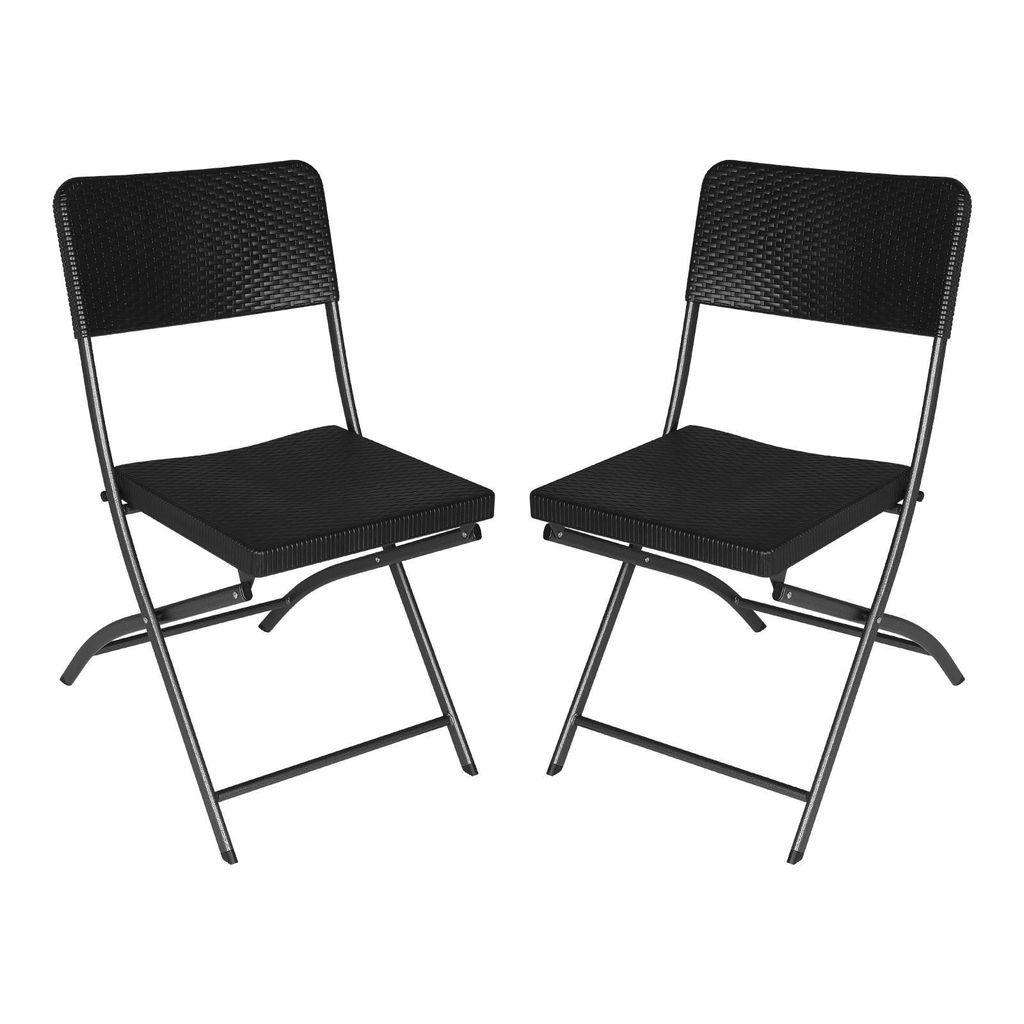 EUGAD 2 x Klappstuhl, Gartenstuhl, Campingstuhl, HDPE, Produktbild 