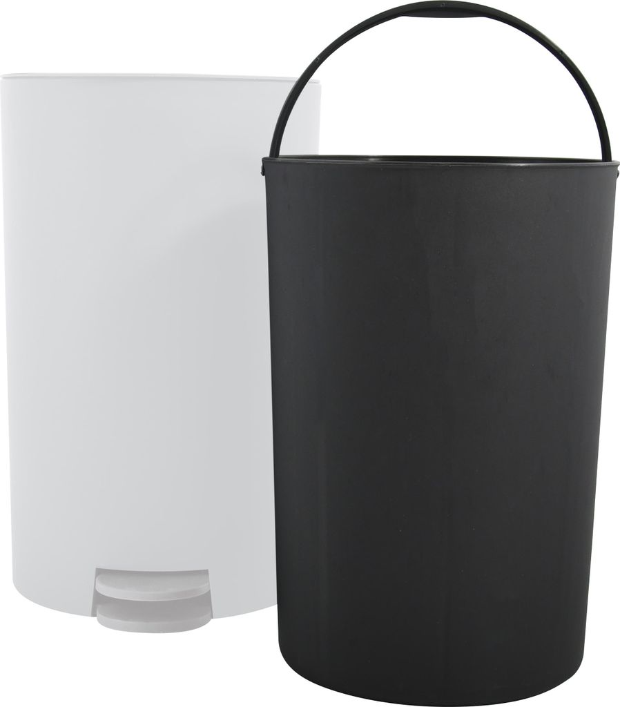 MSV petite poubelle à pédale pour salle de bain/toilettes - Image du produit 