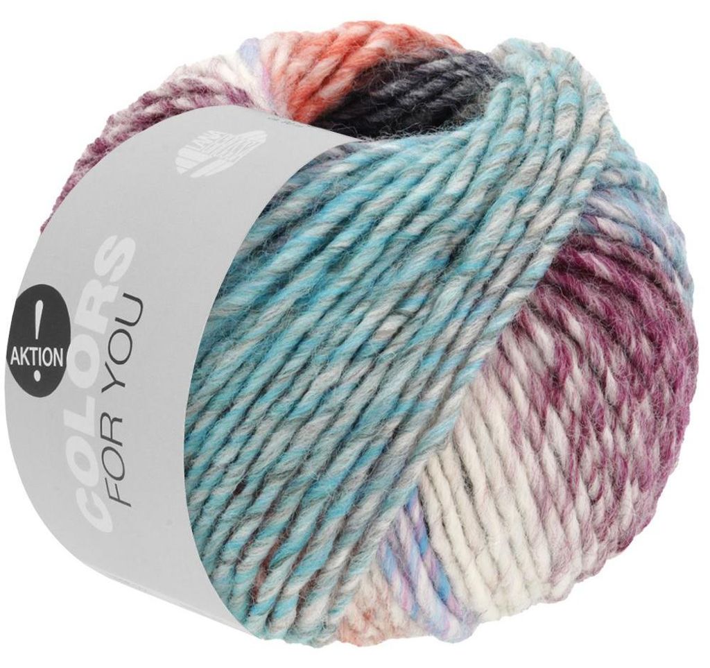 Lana Grossa COLORS FOR YOU 50 g voluminöses Dochtgarn mit Produktbild 