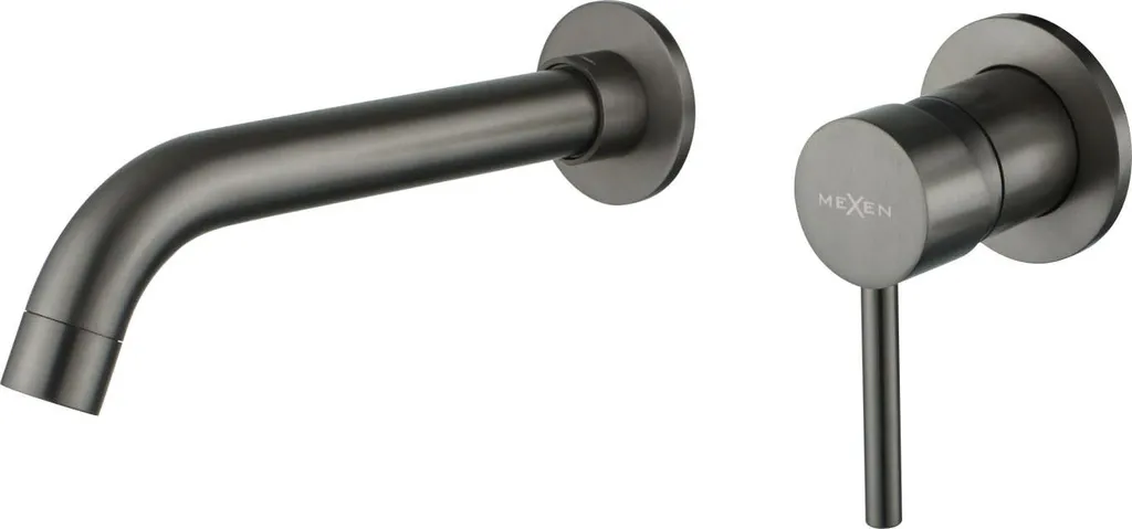 Mexen Alma 75015-66 Batteria Lavabo Incasso Grafite | Montaggio Sottotraccia