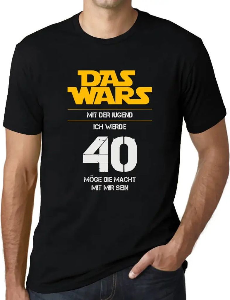 Herren Grafik T-Shirt 40 Jahre Alt Das Wars Mit Der Jugend Geschenk 40. Geburtstag Jahrestag 40 Jahre Jubiläum 40 Jährige Mann Jahrgang 1984 Kurzarm