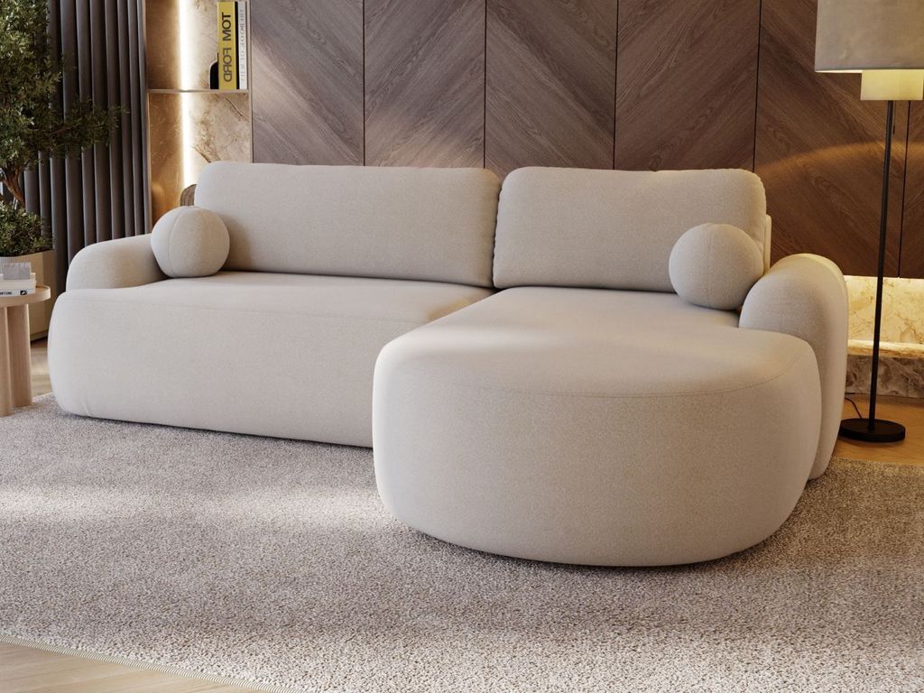 GrainGold Ecksofa L-Form Aurio Rechts - Ecksofa mit Produktbild 