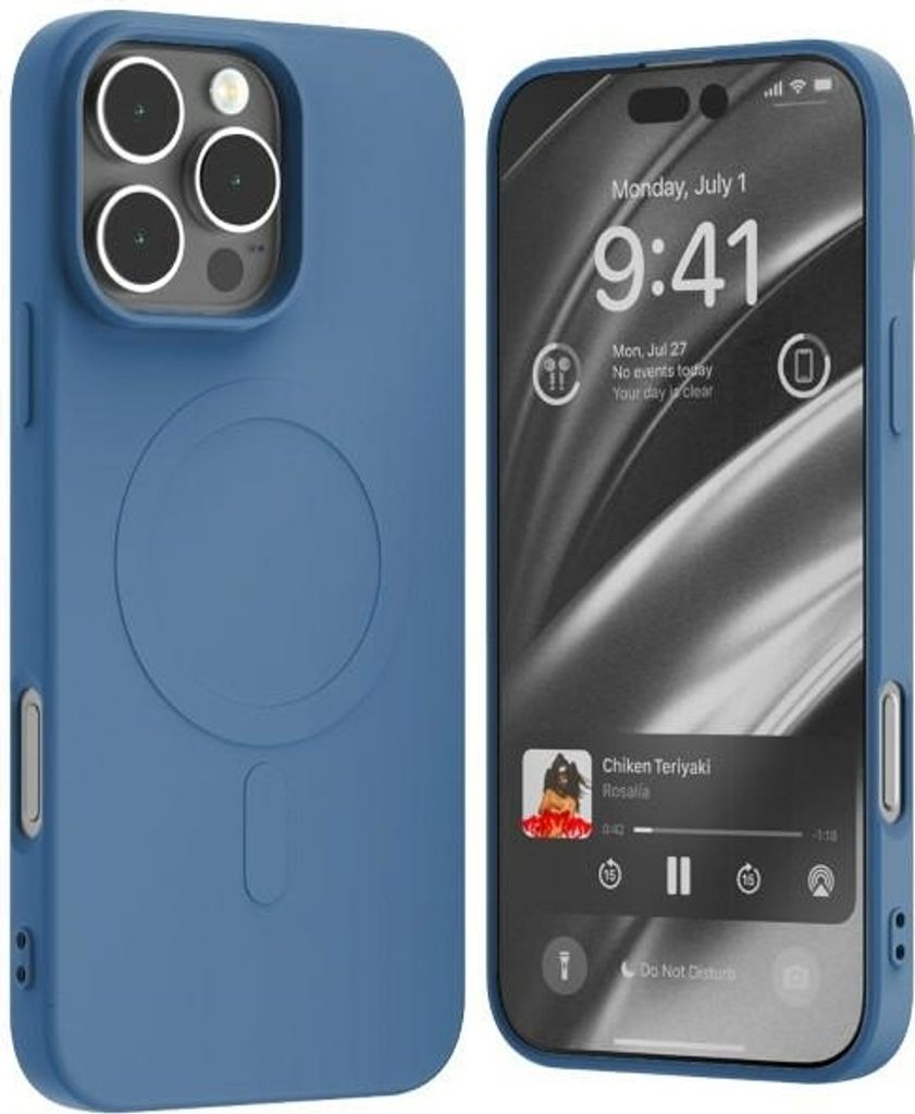 Mercury MagSafe Semi-Silicone iPhone 16 Pro Max 6,9" blau/blau Schutzhülle