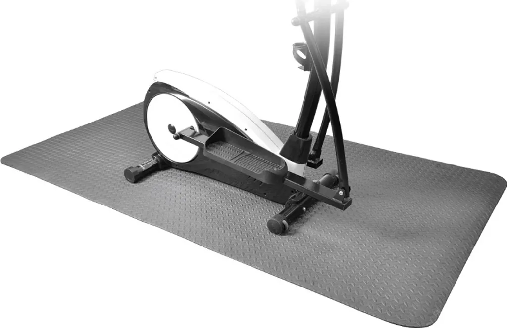 Tapis anti-vibration pour gym 200x100 cm protège sol et atténue bruit