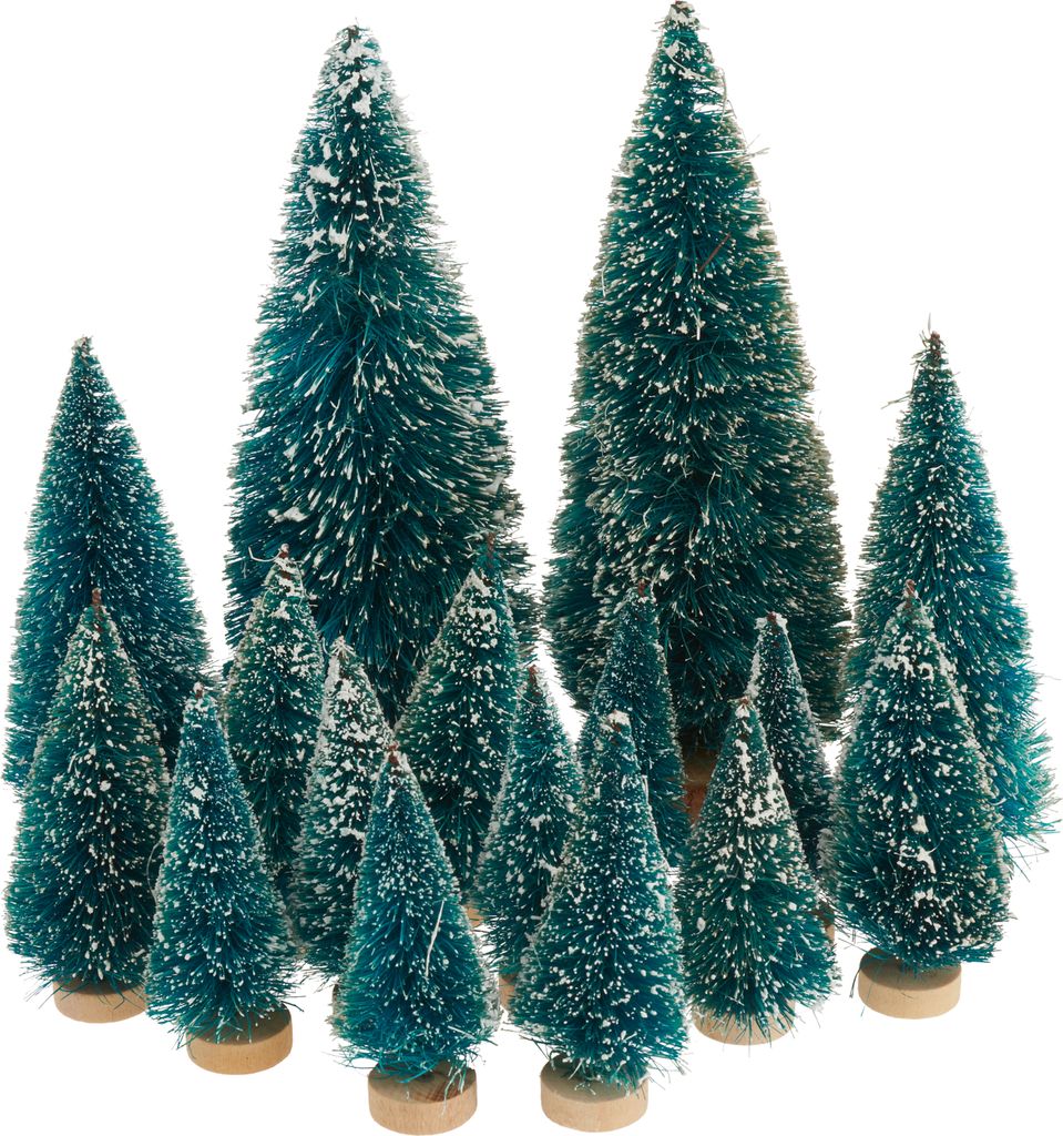 VBS Miniatur Tannenbaum, 16er-Set, beschneit Produktbild 
