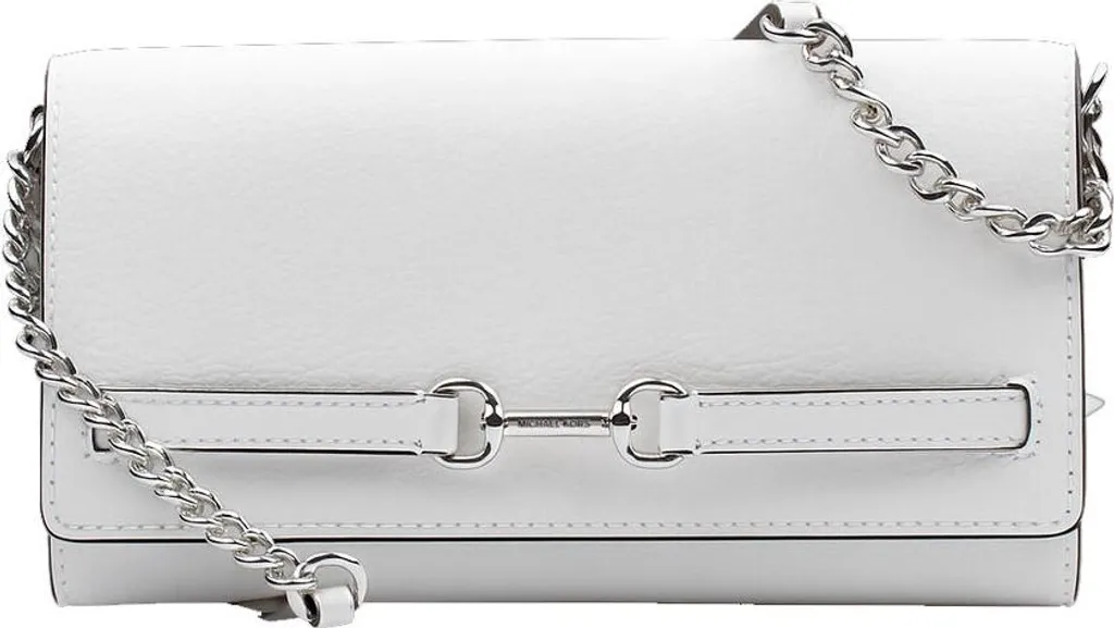 Michael Kors Carson White: Offerta Borsa a Tracolla Pelle Bianca 22cm