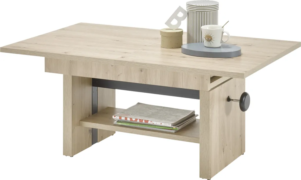 Table basse Event 110x65 cm en chêne Artisan - Style bois naturel chic