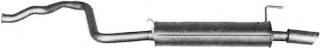 VEGAZ AS-99IMA Endschalldämpfer für AUDI 80 Limousine (8C2, B4) Auspuff