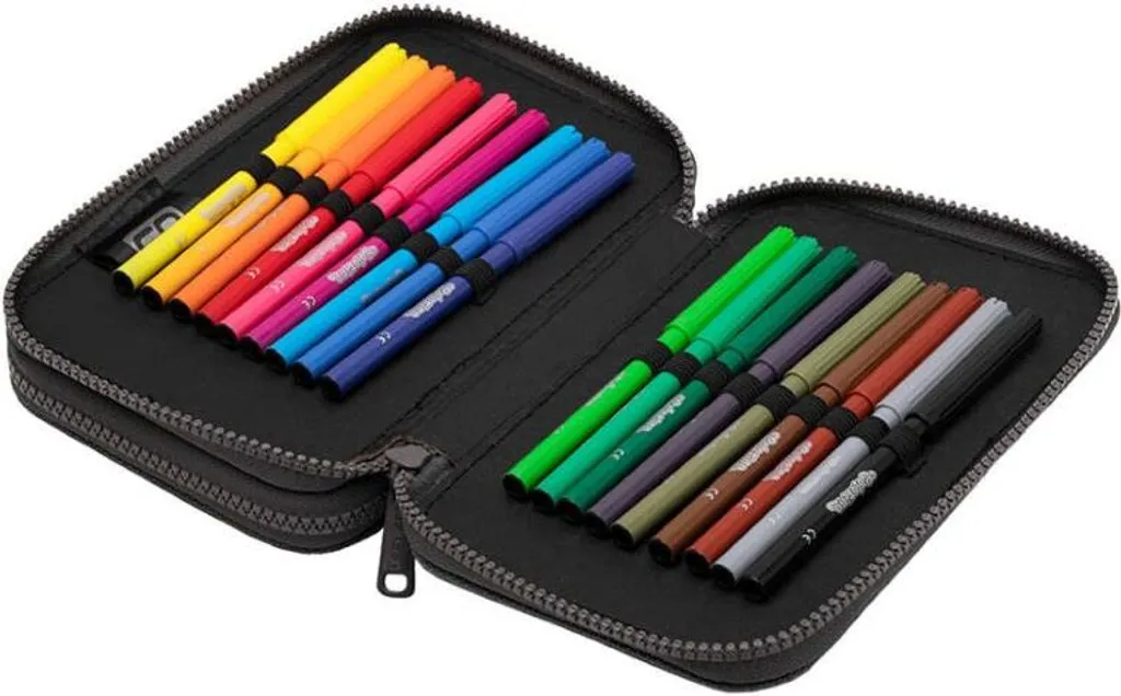 CoolPack Jumper 2 RPET Grey : Trousse Double Compartiment Grise Eco - 3