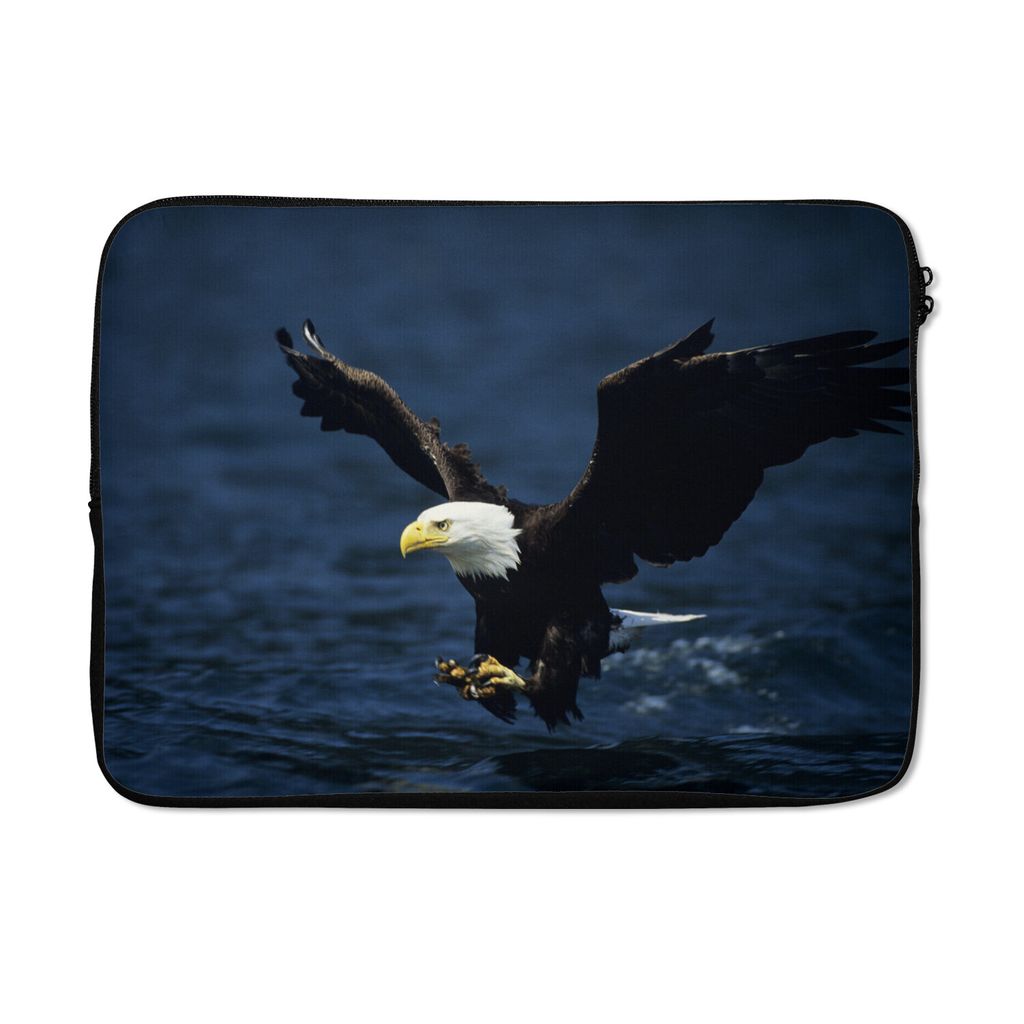 MuchoWow Laptop Hülle 14 ZollAdler - Nahaufnahme - Wasser Laptoptasche - Laptoptasche - Stoßsicher - Schutzhaube