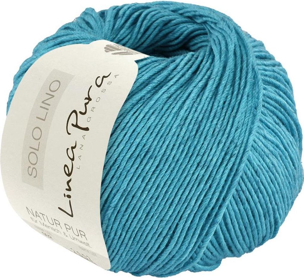 Lana Grossa - Solo Lino 0075 türkisblau