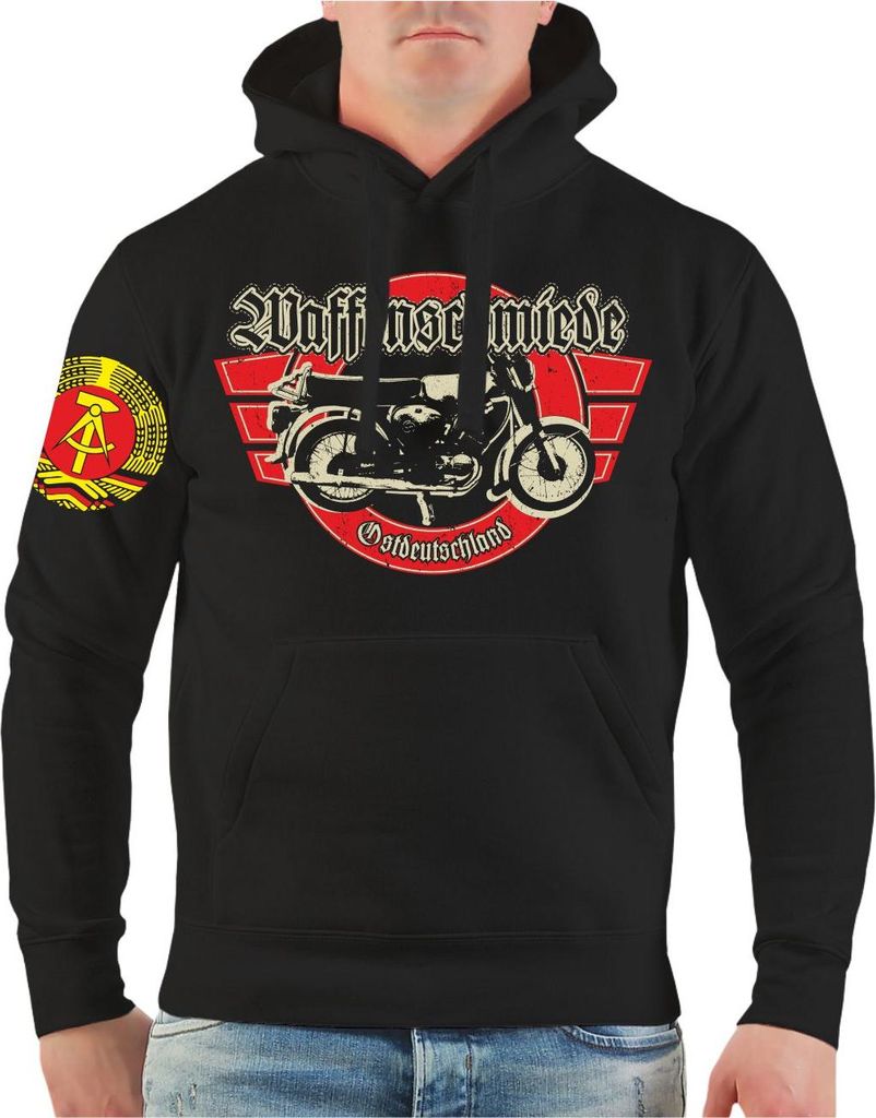 Herren Kapuzenpullover Waffenschmiede Ostdeutschland